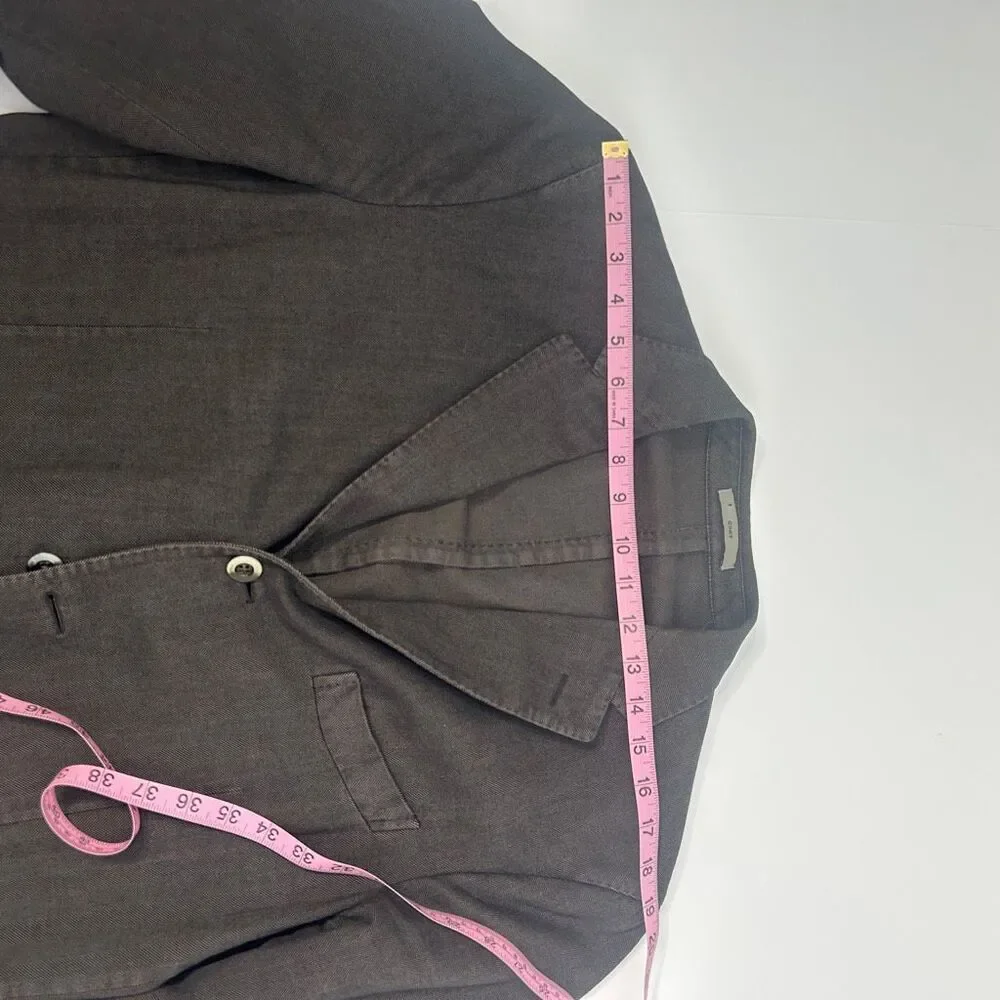 Boglioli Milano COAT Jacket EU52 Herringbone Cotton Blazer
